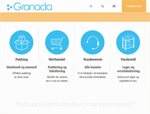 Tablet Screenshot of granada.no